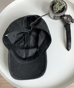 Korean-Style Vintage Washed Denim Duckbill Cap - Casual Unisex Sunshade Baseball Hat, Trendy 90s Inspired Fashion Accessory