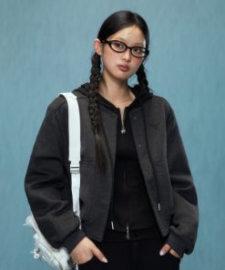 Korean Style Women's Baseball Jacket, Woolen Cardigan for Autumn & Winter, Casual Small Size, 2025 Fashion Essential