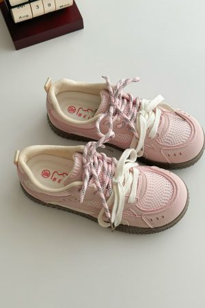 Korean Style Women's Breathable Mesh Training Sneakers - Versatile White Casual Sports Shoes for 2025 Trendy Look