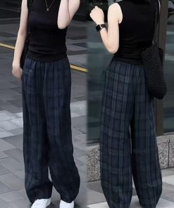 Korean Style Women's Summer Two-Piece Set: Slim-Fit Lapel Top & Age-Reducing Wide-Leg Pants for a Chic Look