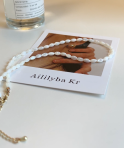 Korean Transparent White Crystal High-End Necklace - Sweet Collarbone Chain for Spring Summer INS Style Fashion