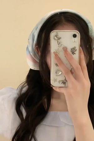 Korean Tulip Silk Headscarf - Versatile Travel Accessory for Sun Protection, Artistic Floral Design, Instagram-Style Fashion