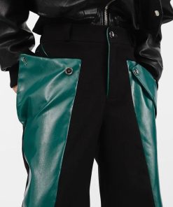 Kpop Idol Fashion Female Casual, Japanese Elegant Fashion - Cyberpunk Faux Leather Pants