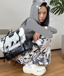 Lace Backpack for Y2K Girls - Dual-Use Shoulder Bag & Japanese Commuting Handbag, Trendy Niche Design