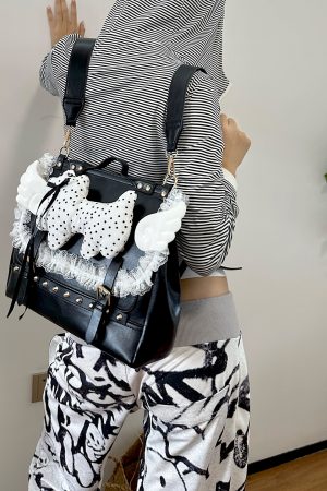 Lace Backpack for Y2K Girls - Dual-Use Shoulder Bag & Japanese Commuting Handbag, Trendy Niche Design