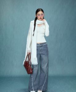 Lace Base Long Sleeve Top for Women - Slim Fit Autumn Winter Shirt, Versatile Fashionable Inner Wear for 2025