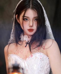 Lace Choker Necklace with Cross for Women - Sweet Cool Sexy Cosplay Collarbone Chain, Perfect for Y2K and Gothic Styles