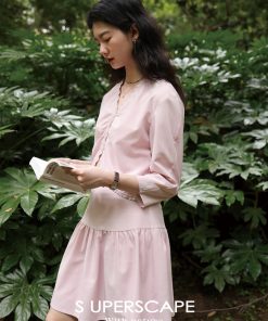 Lace-Trimmed V-Neck Short Top and Skirt Set - Women's 90s Inspired Y2K Fashion Ensemble