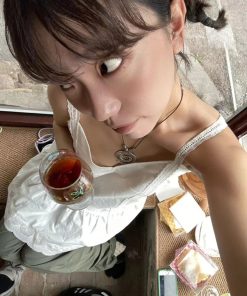 Lace Wide Splicing Hem Layered Base Camisole Dress for Women - Pumpkin Color, Niche Design, Versatile Inner & Outer Wear