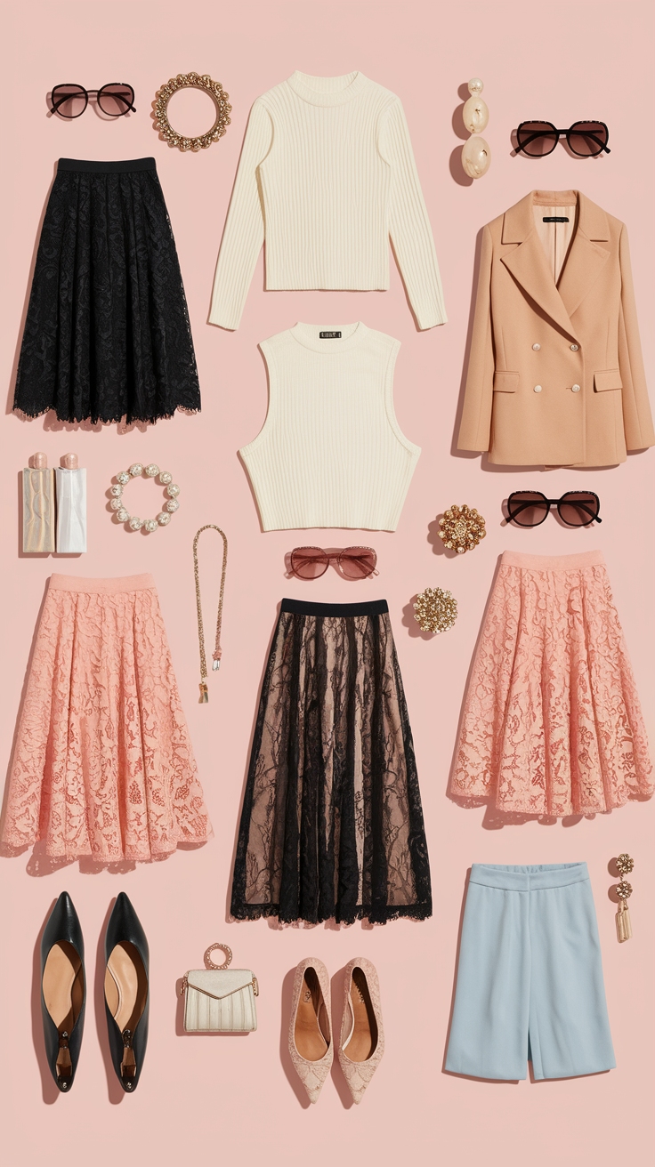 White Lace Skirt Outfit Ideas: Fresh Looks for Any Season outfit idea