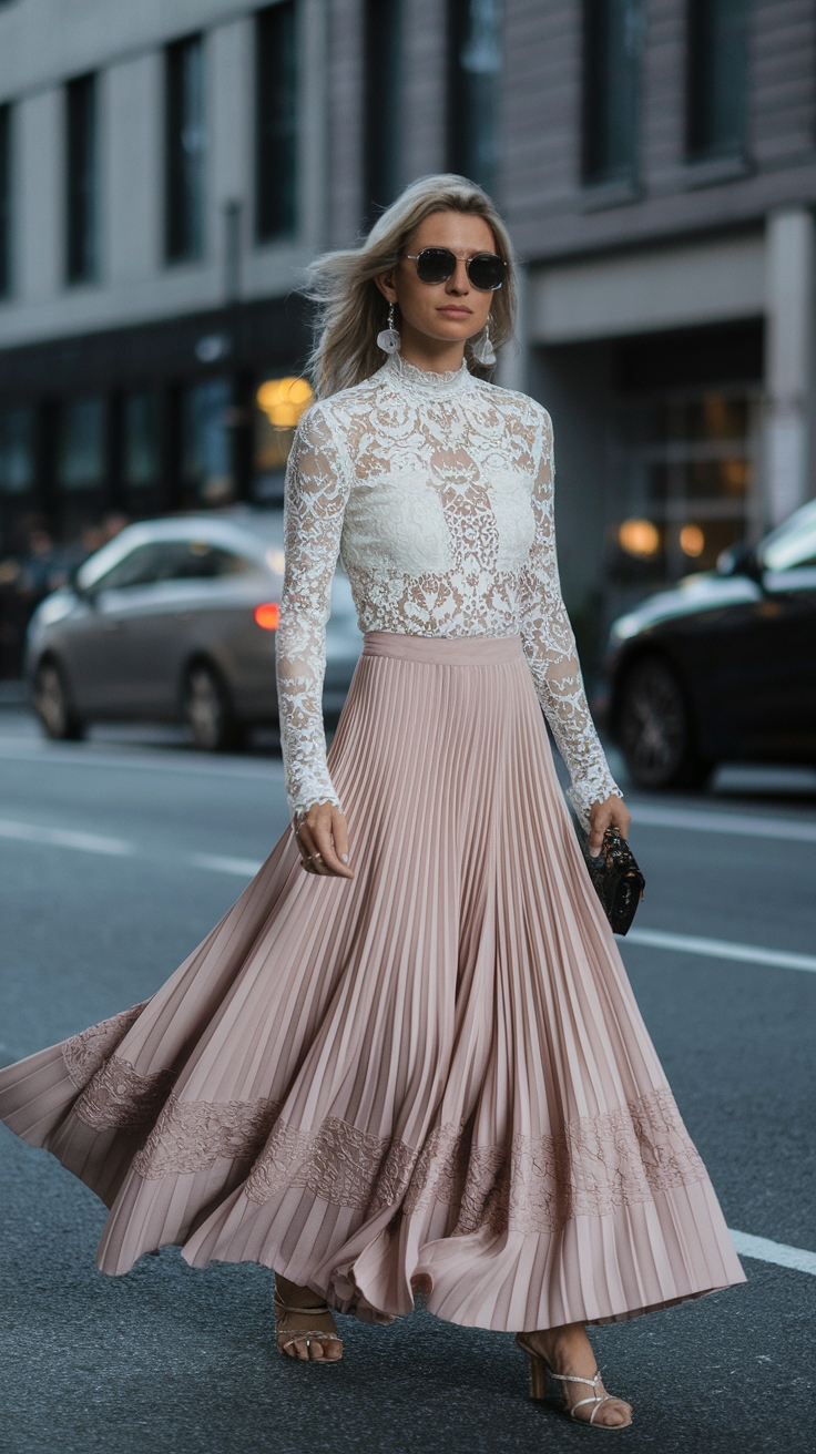 Creating a Lace Top Skirt Outfit for Any Event outfit idea