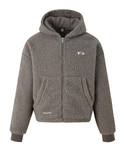 Lambswool Hooded Cardigan, Loose Zipper Jacket for Women, Simple Fashion Knitwear for Autumn and Winter, Cozy Layering Essential