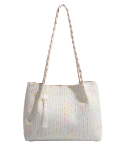 Large Capacity Canvas Tote Bag for Women, Versatile Summer Shoulder Bag for College Students, Casual Stylish Design 2025