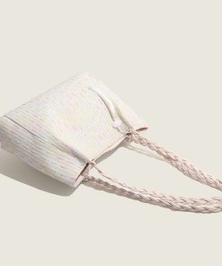 Large Capacity Canvas Tote Bag for Women, Versatile Summer Shoulder Bag for College Students, Casual Stylish Design 2025