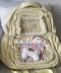 Large Capacity Cute Cartoon Women's Backpack for School, Commuter, and Laptop - Trendy Student Bag