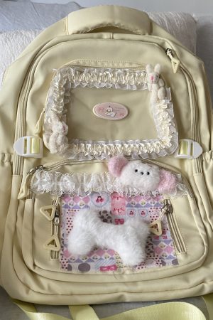Large Capacity Cute Cartoon Women's Backpack for School, Commuter, and Laptop - Trendy Student Bag