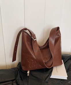 Large-Capacity Minimalist Tote Bag for Women - Fashionable Shoulder Bag for Commuting, Artistic Design, Spring/Summer 2025