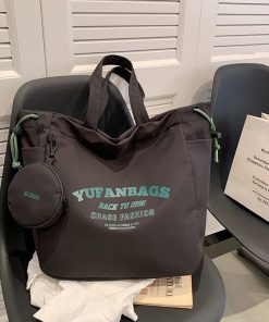 Large Capacity Nylon Tote Bag for Commuting, 2025 Canvas Shoulder Bag for Women - Perfect for Work and Students