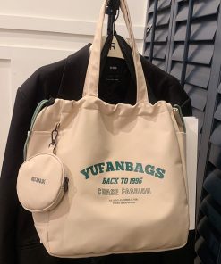 Large Capacity Nylon Tote Bag for Commuting, 2025 Canvas Shoulder Bag for Women - Perfect for Work and Students