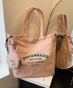 Large Capacity Nylon Tote Bag for Commuting, 2025 Canvas Shoulder Bag for Women - Perfect for Work and Students