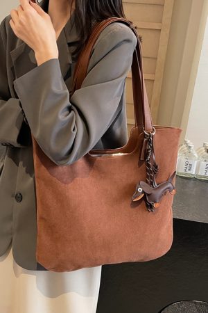 Large Capacity Retro Matte Tote Bag for Women - Stylish Commuting Shoulder Bag for Spring/Summer 2025 Fashion