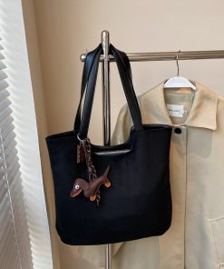 Large Capacity Retro Matte Tote Bag for Women - Stylish Commuting Shoulder Bag for Spring/Summer 2025 Fashion