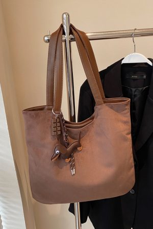 Large Capacity Retro Matte Tote Bag for Women - Stylish Commuting Shoulder Bag for Spring/Summer 2025 Fashion