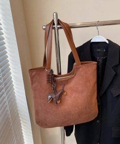 Large Capacity Retro Matte Tote Bag for Women - Stylish Commuting Shoulder Bag for Spring/Summer 2025 Fashion