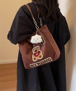 Large Capacity Retro Matte Tote Bag for Women - Stylish Shoulder Bag for Spring Summer 2025, Ideal for Work Commute