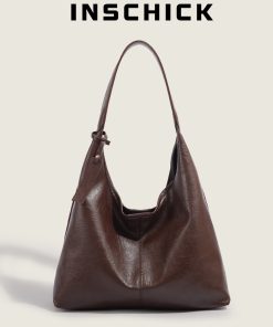 Large Capacity Soft Leather Tote Bag for Women - Vintage Underarm Commuting Shoulder Bag, 2025 New Style