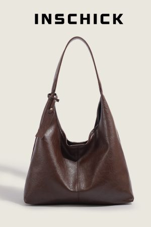 Large Capacity Soft Leather Tote Bag for Women - Vintage Underarm Commuting Shoulder Bag, 2025 New Style