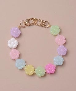 Large Floral Double Buckle Mobile Phone Chain Strap Pendant - Stylish Women's Bag Keychain Charm & Exquisite Decoration