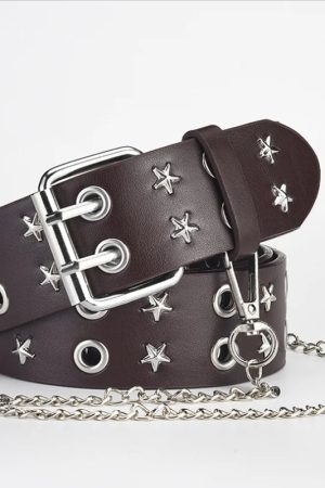 Lawyer Fashion, How To Look Expensive - Star Studded Belt with Chain