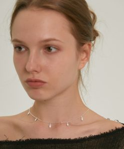 Layered S925 Silver Shell Shaped Choker Necklace - Light Luxury French Vintage Collarbone Chain for Versatile Style