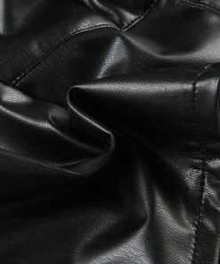 Layering, Mode Inspo - Baddie Faux Leather Crop Top