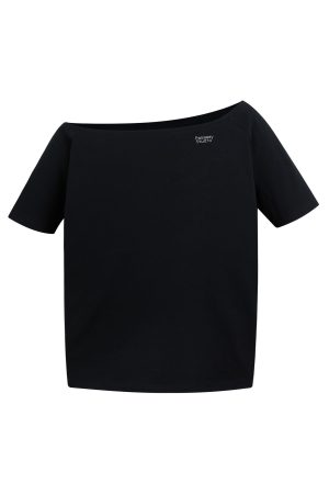 Lazy Off-Shoulder Short Sleeve T-Shirt for Women - 2025 Summer Casual Versatile Loose Top, Fashionable Y2K Style