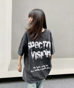 Legal Alien Oversized Short-Sleeve T-Shirt for Men and Women, European American Style, High Street Fashion, Trendy Unisex Tee