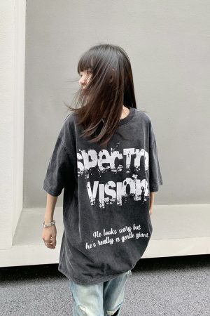 Legal Alien Oversized Short-Sleeve T-Shirt for Men and Women, European American Style, High Street Fashion, Trendy Unisex Tee