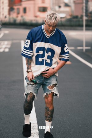 Legendary Return Structure Mesh Short Sleeve Rugby T-Shirt for Men - Casual American Style, Sporty Fashion Essentials