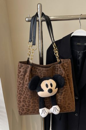 Leopard Print Tote Bag for Women - Spring Summer 2025 Retro Shoulder Bag, High-End Versatile Commuter & Travel Bag