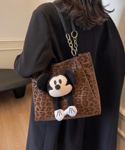 Leopard Print Tote Bag for Women - Spring Summer 2025 Retro Shoulder Bag, High-End Versatile Commuter & Travel Bag