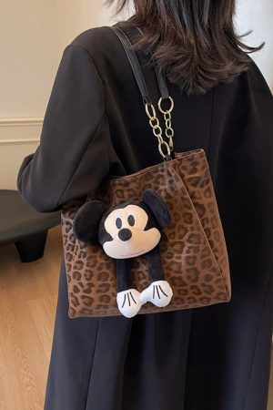 Leopard Print Tote Bag for Women - Spring Summer 2025 Retro Shoulder Bag, High-End Versatile Commuter & Travel Bag