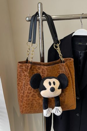 Leopard Print Tote Bag for Women - Spring Summer 2025 Retro Shoulder Bag, High-End Versatile Commuter & Travel Bag