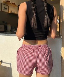 Light Jeans Outfit Winter, Nyc Winter Fits - Plaid Boxer Shorts