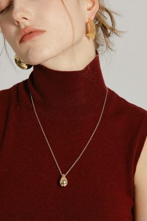 Light Luxury Concave-Convex Half-Circle Shiny Earrings - Exaggerated Minimalist Women's C-Shaped Ear Hoops in European and American Style