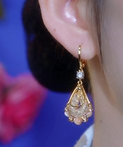 Light Luxury Diamond-Studded Mesh Water Drop Earrings - Versatile Elegant Niche Fashion Accessories for 2025