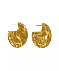Light Luxury Irregular Geometric Alloy Ear Studs - European and American Fashion Earring Set for Trendy Style