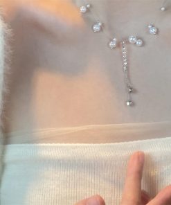 Light Luxury Pearl Tassel Necklace for Women - Niche Collar Accessory, Popular Clavicle Chain, Elegant Design