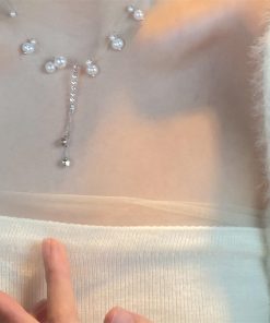 Light Luxury Pearl Tassel Necklace for Women - Niche Collar Accessory, Popular Clavicle Chain, Elegant Design