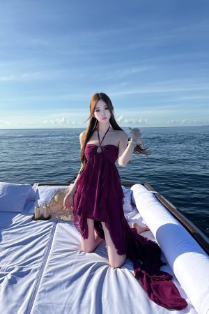 Light Luxury Spaghetti Strap Dress Set for Women â€“ Fatal Woman Two-Piece Design, Elegant Evening Wear, Chic Fashion Statement